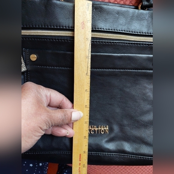 Kenneth Cole Reaction Black Synthetic Satchel Bag - Picture 14 of 16